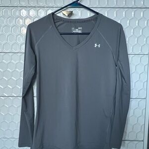 Under Armour Gray V-Neck Performance Shirt